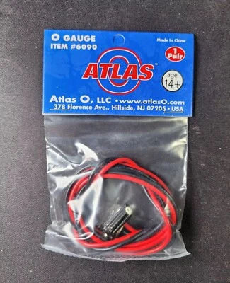 ATLAS O TRACK TERMINAL JOINERS W/ WIRE #6090 O SCALE 3-RAIL TRAIN POWER LAYOUT - Image 1 of 2