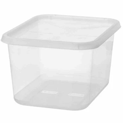 BasicBox 25L Trasparente SmartStore Basic M Scatole Conservazione Casa TOP - Immagine 1 di 4