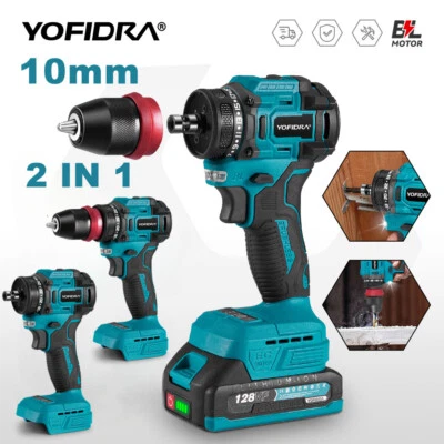 YOFIDRA Akkuschrauber Bürstenloser Motor Akku Schrauber Akkubohrer Mit 0/2 Batterie DHL