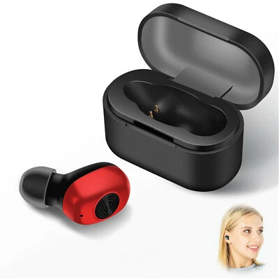 Bluetooth Headset Wireless Music Earphone Mini In-Ear Earbud with Charging Case - Image 1 of 4