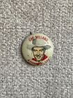 VINTAGE 1940 QUAKER PUFFED WHEAT & RICE CEREAL PREMIUM RAY MILLAND PIN BUTTON