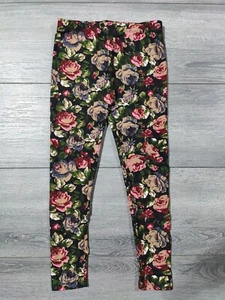 Floral Leggings Girls Size Small Medium Unique Patterned High Quality Cute - Picture 1 of 4