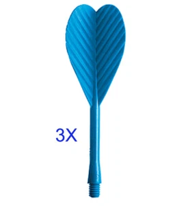 Lot de 3 ailettes flechettes plastiques - Photo 1/9