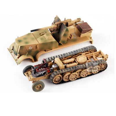 1/72 PMA Military Sd.kfz.8 DB9 Half-tracked Vehicle 88 Anti-aircraft Gun Model - Image 1 of 4