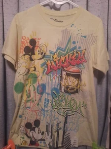 Mickey Mouse Grafitti Tee Disney Small - Picture 1 of 1