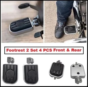 Fit For Royal Enfield Footrest 2 Set 4 PCS For New Classic/New Bullet/Meteor 350 - Picture 1 of 10