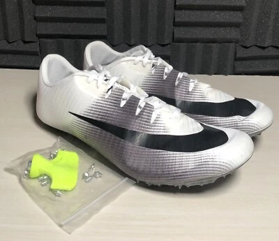 Nike Ja Fly 3 Picos de Pista Sprint 865633-102 Blanco Negro Para hombres talla 12.5 Foto 1 de 4