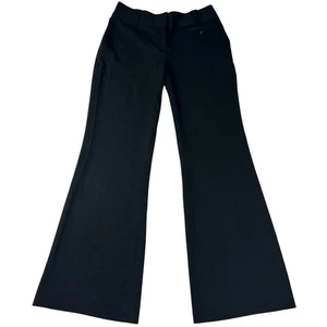 Ann Taylor Loft Hose Damen Größe 8 Schwarz Schlagbein Hose Hohe Taille Stretch - Bild 1 von 8