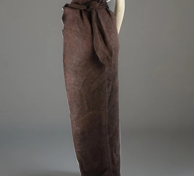 Cortana Pareo Wrap Linen Maxi Chocolate Brown  Pencil Skirt Size 36 - Image 1 of 4