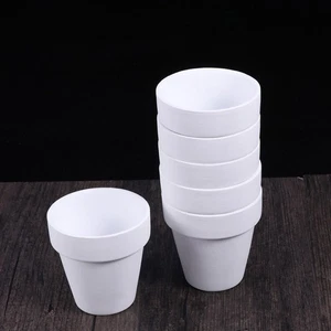  10 Pcs White Plant Pot Mini Flower Pots Cute Succulent Ceramics Plants - Picture 1 of 11