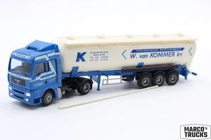 AWM MAN TGA XLX silo semitrailer "W. Van Kommer Nijkerkerveen" 1:87 /AW3046 - Picture 1 of 1
