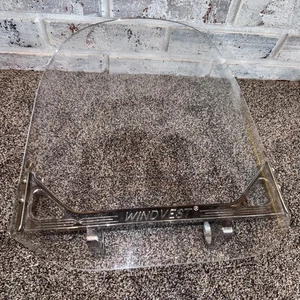 Wind Vvest Windshield Clear 14" x 14" Harley, Honda, Kawasaki- Great Used Cond - Picture 1 of 5