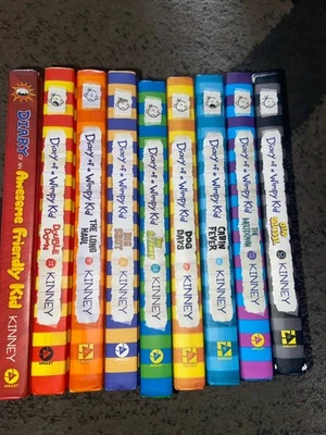 Diary of a Wimpy Kid's Collection Books 4, 6, 9, 10, 11, 12, 13, 16 & More - Image 1 of 4