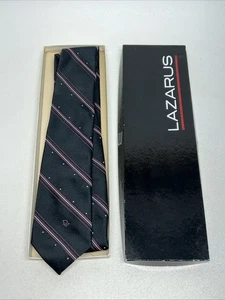 Vintage Christian Dior Herren Krawatte gewebt in Italien Poly/Seide mit Vintage Lazarus Box - Bild 1 von 13