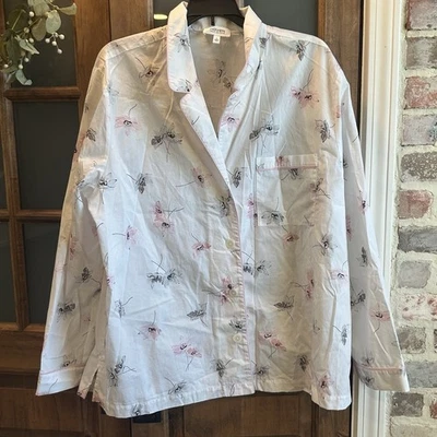 Conjunto de pijama Haven Well Within XL manga larga floral blanco algodón ropa de dormir Foto 1 de 4