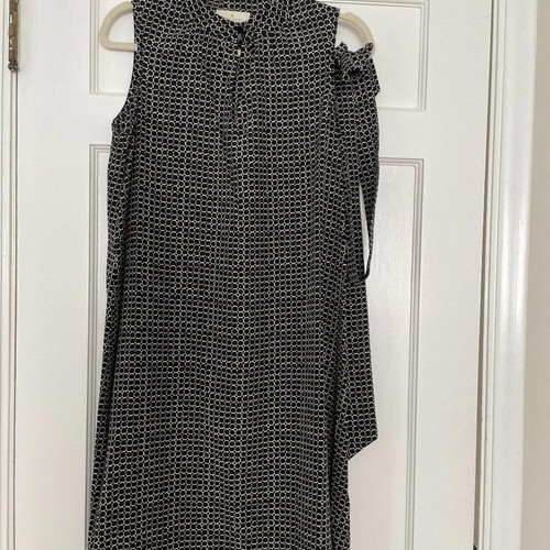 Abito Kate Spade bianco e nero con cravatta taglia S