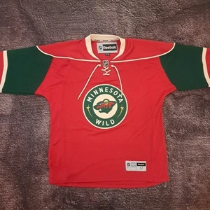 Minnesota Wild Jersey Mens Medium Red Embroidered Reebok - Picture 1 of 6
