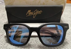 MAUI JIM MJ822-02MG SHORE BREAK Black Blue Hawaii Polarized - Picture 1 of 6