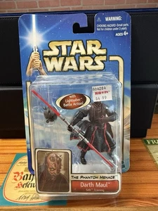 Star Wars The Phantom Menace Darth Maul Sith 2002 entrenamiento NUEVO - Imagen 1 de 2