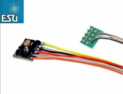 ESU 59110 ~ New ~ LokPilot V5 Fx Micro DCC/MM/SX ~ 8 Pin Decoder ~ 6 Functions  - Image 1 of 3
