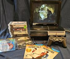 Sony PlayStation 3 Fat PS3 80GB CHECHK01 Console +a  Controller + 17 Games Solid