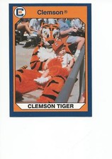 CLEMSON TIGER MASCOT 1990 Collegiate Collection card #94 Clemson Tigers NR MT