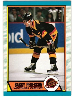 1989-90 O-Pee-Chee #281 Barry Pederson Vancouver Canucks - Image 1 of 2