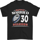30 An Mariage Anniversaire 30Th Rugby T-Shirt 100% Coton