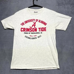 Champion Alabama Crimson Tide T-Shirt Mens Medium Gray Short Sleeve Crew Neck - Picture 1 of 5