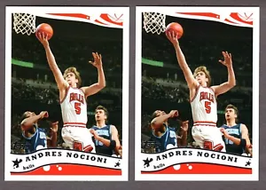 (2) 2005-06 TOPPS ANDRES NOCIONI CARD #212 LOT **NM-MT** CHICAGO BULLS - Picture 1 of 2