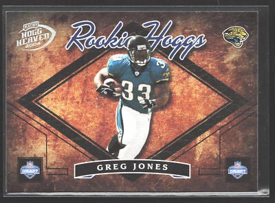 Greg Jones 2004 Playoff Hogg Heaven Rookie Hoggs #RH-37 SN #/750 Jaguars - Image 1 of 2