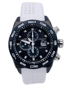Watch Locman Stealth 300m 46mm 217KKW/660 Chronograph Very Discounted New - Picture 1 of 8