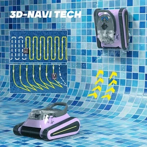 Cordless Robotic Pool Cleaner Automatic Swimming Pool Vacuum Cleaning Machine - Picture 1 of 8