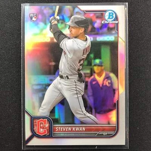 2022 Bowman Chrome Steven Kwan Rookie Base Refractor /499 - Picture 1 of 1