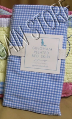 Pottery Barn Niños Flutterbug Cuna Bebé Guardería Conjunto de Cama Primavera y Falda de Guinga Foto 1 de 2