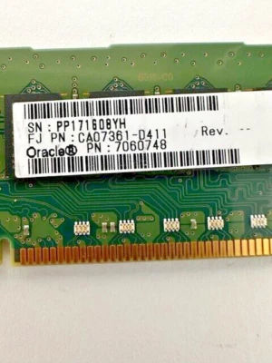 SUN Oracle 7060748 DDR3-1600 8GB Memory DIMM for Fujitsu M10-1, M10-4, M10-4S - Image 1 of 4