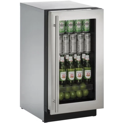 U-Line 3018RGLS-00A 18" Built-In RH Compact Refrigerator Stainless Steel NEW - Image 1 of 4