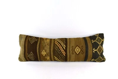 12x36 Ethnic Rug Pillow Decorative Vintage Faded Carpet Boho Cushion Cover 3998 - Image 1 of 3