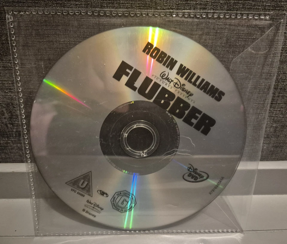 Flubber Robin Williams Dvd, Disc Only In Plastic Sleeve  - Image 1 of 1