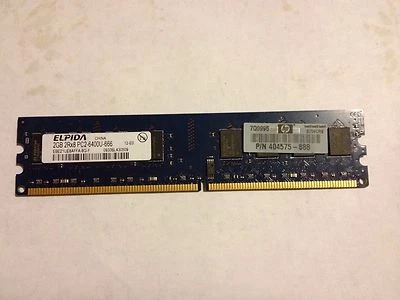 2GB Desktop Memory Elpida PC2-6400 DDR2-800MHz CL6 240-Pin DIMM Dual Rank - Image 1 of 4