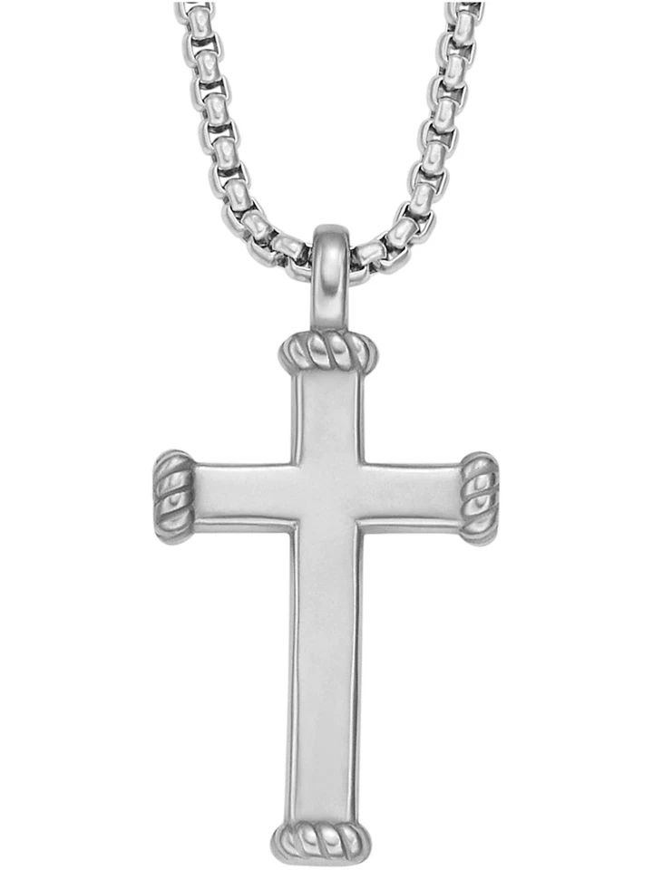 Fossil JF04401040 Damen Collier Kreuz Edelstahl 56 cm - Bild 1 von 1