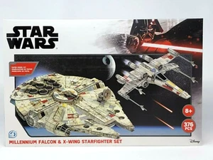 3D Star Wars Paper Model Kit Millennium Falcon X-Wing Starfighter 376 pc Puzzle - Picture 1 of 11