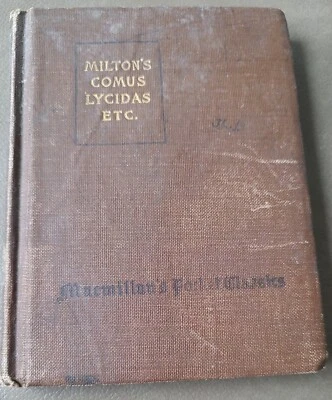Milton's Comus Lycidas and Other Poems 1918 Pocket ClassicWriting Discoloration  - Image 1 of 4