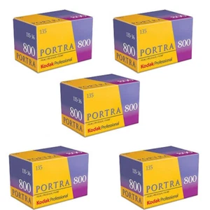 5x Kodak Professional 5 Rolls Portra 800 Camera Film 35mm Roll Film 36 Exp - Picture 1 of 1