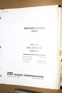 Honeywell Bendix King KNC 610 Area Navigation Computer Maint/overhaul Manual - Picture 1 of 1