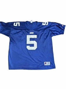 Kerry Collins #5 New York Giants Jersey (Blue) - Adult Size 48 (XL) - Picture 1 of 5