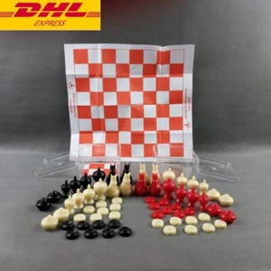 Set of 2 boxes Thai Chess Makruk Vintage with Paper Board and Plastic Box - Picture 1 of 7