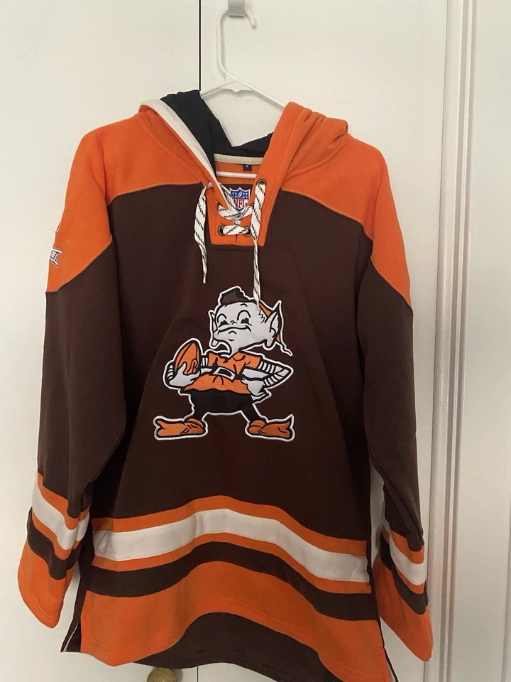 Sudadera de hockey para hombre pequeña Cleveland Browns nueva sin etiquetas Foto 1 de 1