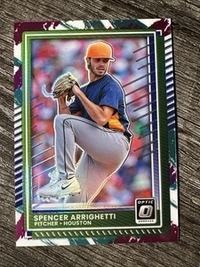 2025 Donruss Optic Spencer Arrighetti Jazz Parallel #47 Houston Astros - Imagen 1 de 2