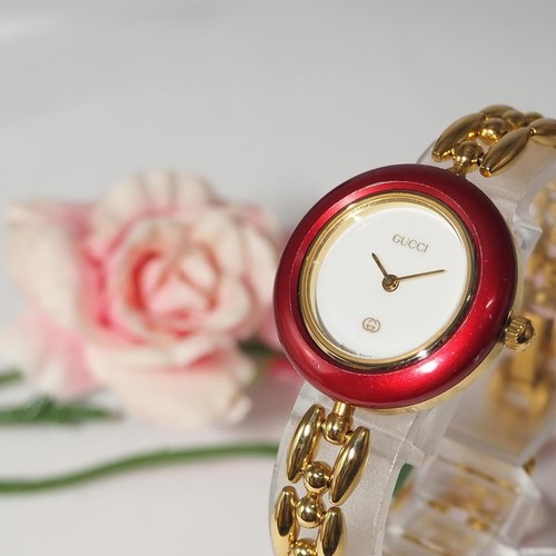 Gucci Change Bezel Bracciale Orologio Donna 887 Lunetta Metallo 